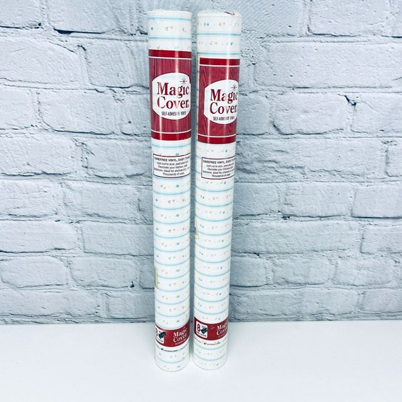 Magic Cover Draw Shelf Self-Adhesive Vinyl Liner 24'x 18" Floral Stripe Slate - Picture 6 of 6